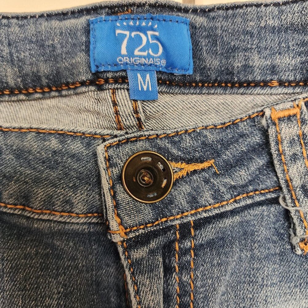 725 Originals Vintage y2k Jean Midi Shorts Women's Medium Low Rise - Picture 3 of 7
